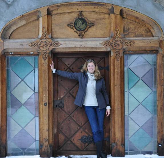 Entrada do Vikingsholm Castle, na Emerald Bay, sul do Lake Tahoe, na Califórnia, nos Estados Unidos